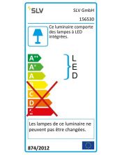 HELIA, encastre, noir, LED 9W, 3000K, 700lm