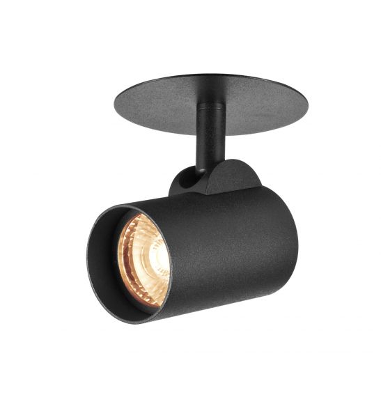 HELIA, encastre, noir, LED 9W, 3000K, 700lm