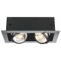 Aixlight flat double es111, chrome / noir mat