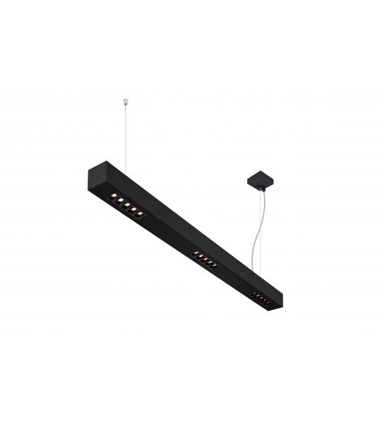 Q-LINE PD LED suspension, 1m, noir, LED 45W 3000K 2100lm