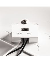 RUBA 16 detecteur, applique/plafonnier blanc, LED 24W 3000/4000K, IP65