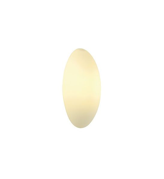 Wl 103 e14, applique ovale, blanche, verre satine, max. 40w