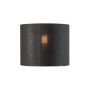 abat-jour FENDA textile noir/cuivre, diametre 20 cm