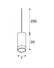 ASTINA, suspension intérieure, noir, GU10/QPAR51, 10W max