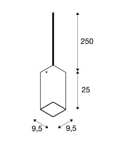 QUADRASS SPOT, suspension intérieure, blanc, E27, max 40W