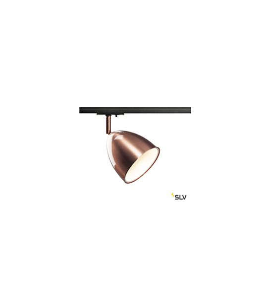PARA CONE 14, spot pour rail 1 allumage, intérieur, cuivre, GU10/QPAR51, 25W max, adaptateur 1 all. inclus