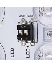 AINOS SENSOR, applique et plafonnier extérieur, carré, blanc, LED, 18W, 3000K/4000K, IP65, détecteur de mouvement