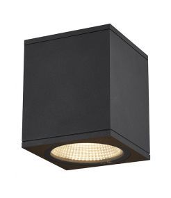 ENOLA, plafonnier extérieur, carré, Modele m, anthracite, LED 10W, 3000K/4000K, IP65