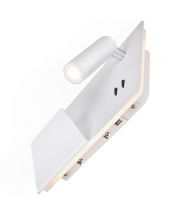 SOMNILA SPOT, applique intérieure, liseuse, version gauche, blanc, LED, 13W, 3000K, avec port USB
