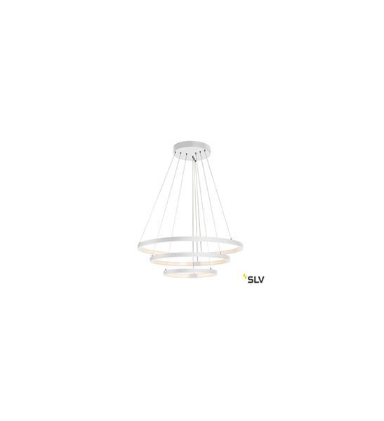 suspension intérieure blanche mat ONE TRIPLE, LED 65W, 3000/4000K, variable Dali