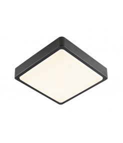 AINOS SENSOR, applique et plafonnier extérieur slv, carré, anthracite, LED 18W, 3000K/4000K, IP65, détecteur de mouvement