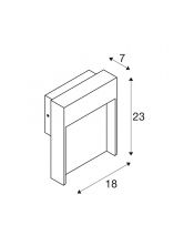 FLATT, applique extérieure, anthracite/imitation bois, LED, 14W, 3000/4000K, IP65