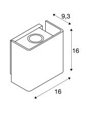 applique extérieure anthracite MANA OUT LED, 12W, 3000K, IP65, variable Triac