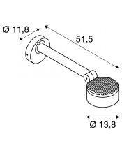 ESKINA D, spot sur tige extérieur, anthracite, LED, 14,5W, 3000/4000K, IP65, variable