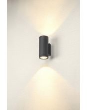 applique extérieure ronde, taille moyenne, ENOLA, anthracite, LED 19W, 3000K/4000K, IP65, up/down