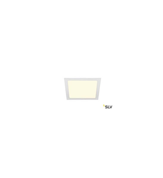 SENSER 24, encastré de plafond intérieur carré blanc mat, LED 12,5W, 3000K