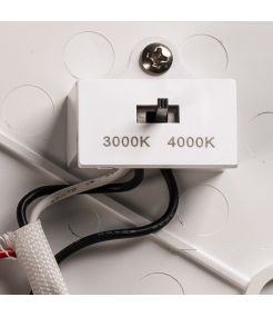 RUBA, applique et plafonnier extérieur, blanc, LED, 12W, 3000/4000K, interrupteur CCT