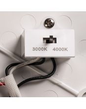 RUBA, applique et plafonnier extérieur, blanc, LED, 12W, 3000/4000K, interrupteur CCT