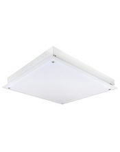 Louvre big pan,  avec diffuseur acrylique, 4x18w, t8, blanc