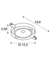 DURNO, spot pour câble tendu T.B.T. TENSEO, intérieur, noir, LED, 6W, 2700K