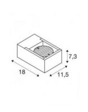 ESKINA FRAME, applique extérieure, simple, anthracite, LED, 15W, 3000/4000K, interrupteur CCT, IP65