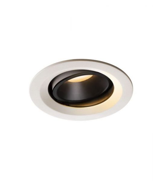 NUMINOS, encastré de plafond intérieur, 20°, blanc/noir, LED, 2700K, orientable