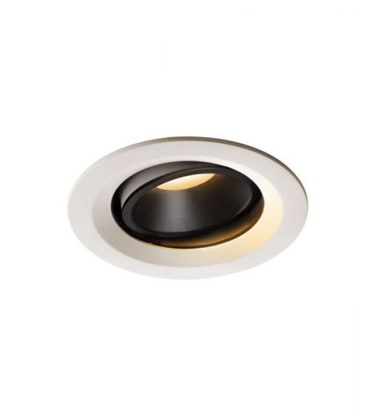 NUMINOS, encastré de plafond intérieur, 40°, blanc/noir, LED, 2700K, orientable