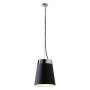Tinto cone shade, suspension e27, noir/chrome