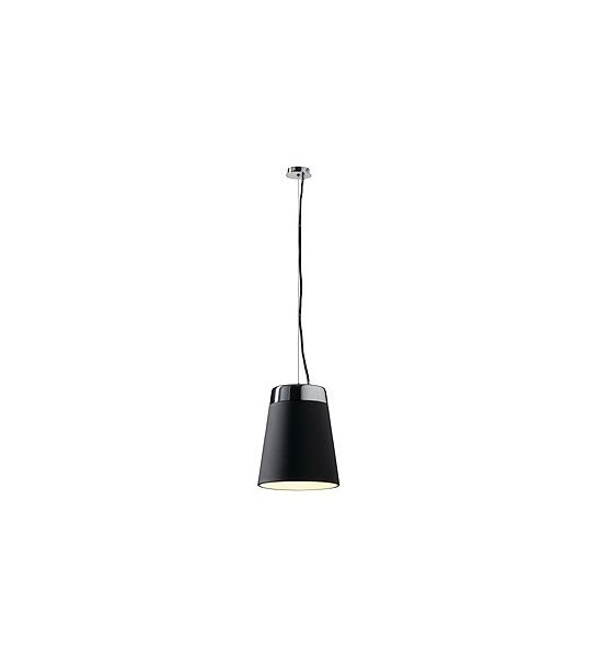 Tinto cone shade, suspension e27, noir/chrome