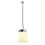 Satin cone shade, suspension, e27, blanc/chrome