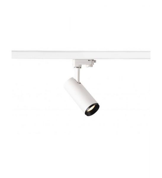 NUMINOS, spot pour rail 3 allumages, intérieur, 24°, blanc/noir, LED, 10,42W, 3000K, variable Triac