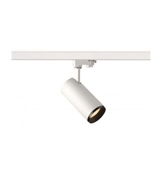 NUMINOS, spot pour rail 3 allumages, intérieur, 24°, blanc/noir, LED, 20,1W, 2700K, variable Triac