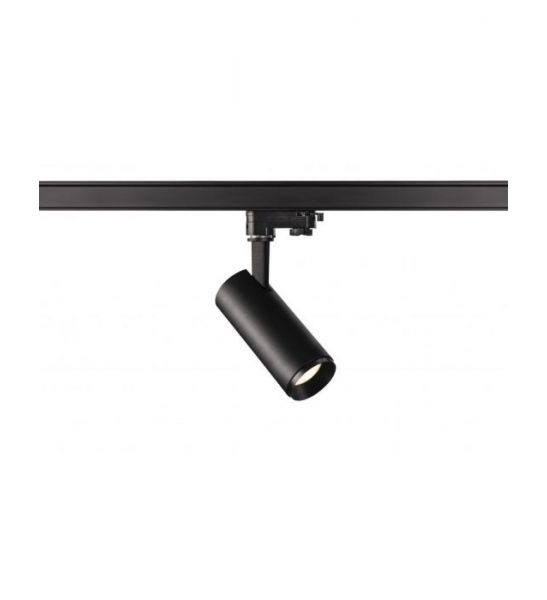 NUMINOS, spot pour rail 3 allumages, intérieur, 24°, noir, LED, 10,42W, 4000K, variable Triac