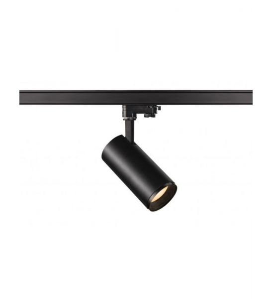 NUMINOS, spot pour rail 3 allumages, intérieur, 24°, noir, LED, 20,1W, 2700K, variable Triac