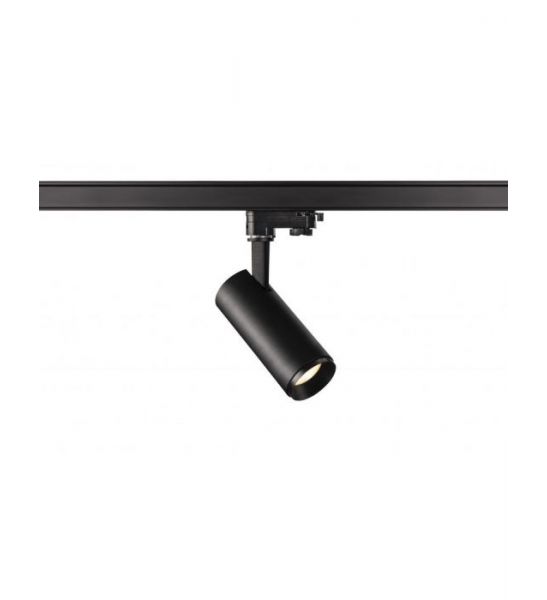 NUMINOS, spot pour rail 3 allumages, intérieur, 36°, noir, LED, 10,42W, 3000K, variable Triac