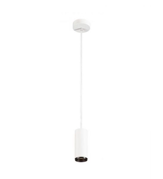 NUMINOS, suspension intérieure, 24°, blanc/noir, LED, 10,42W, 3000K, variable Triac