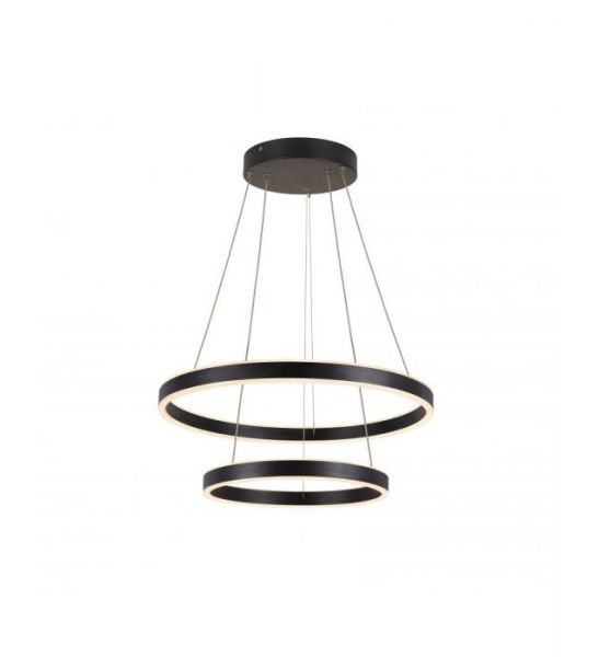 ONE DOUBLE, suspension intérieure, up/down, noir, LED, 35W, 2700/3000K, interrupteur CCT, variable Triac