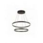 ONE DOUBLE, suspension intérieure, up/down, noir, LED, 55W, 3000/4000K, interrupteur CCT, variable Dali