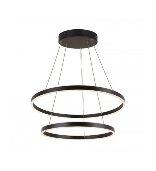 ONE DOUBLE, suspension intérieure, up/down, noir, LED, 55W, 3000/4000K, interrupteur CCT, variable Dali