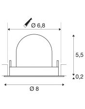 NUMINOS® GIMBLE XS, encastré de plafond intérieur, 40°, blanc, LED, 7W, 3000K
