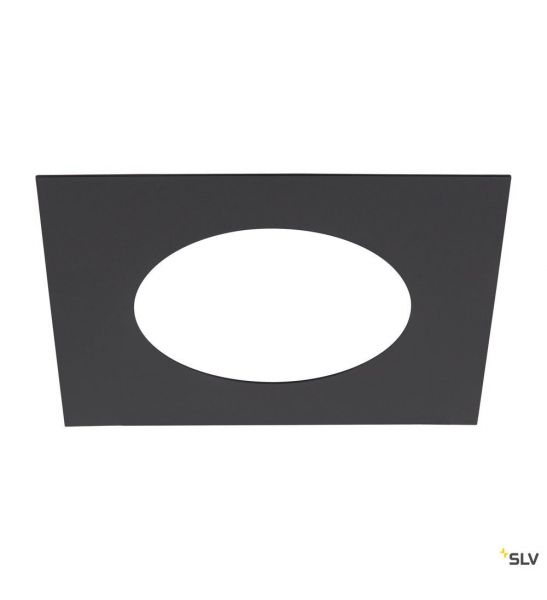 NUMINOS®, bague de réduction carrée, longueur 24 cm, Ø intérieur 15 cm, noir