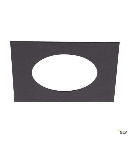 NUMINOS®, bague de réduction carrée, longueur 16 cm, Ø intérieur 9 cm, noir