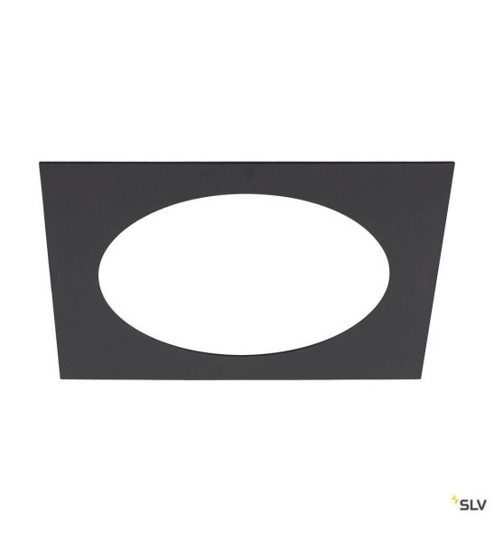 NUMINOS®, bague de réduction carrée, longueur 24 cm, Ø intérieur 18 cm, noir