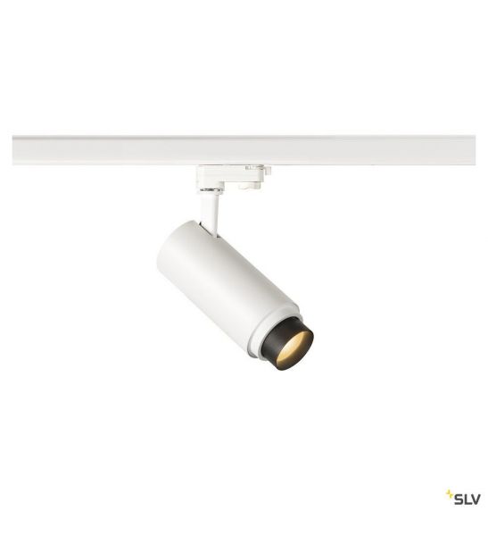 NUMINOS® ZOOM M, spot rail 3 all int, 15°, blanc/noir, LED, 20W, 2700K, variable