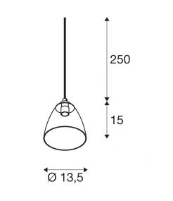 PARA CONE GL, suspension intérieure, blanc/transparent, GU10, 25W max