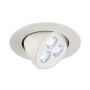 Spot  blanc mat Triton gimble led 3x1w, led blanche