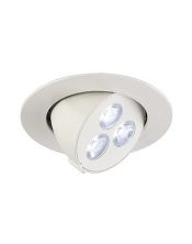 Spot  blanc mat Triton gimble led 3x1w, led blanche