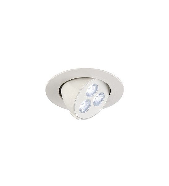 Spot  blanc mat Triton gimble led 3x1w, led blanche
