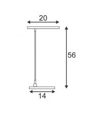 Lampe a poser chrome Picosi desk, led blanc chaud