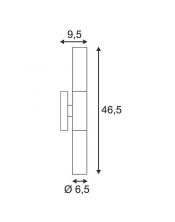Devin pl double, applique chrome/blanc, 2x11w
